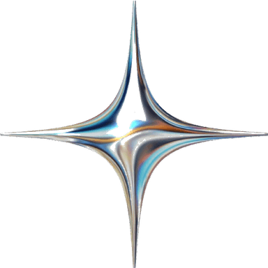 Chrome Sparkle Star