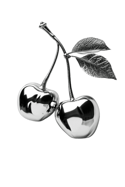 Chrome Cherry Sticker